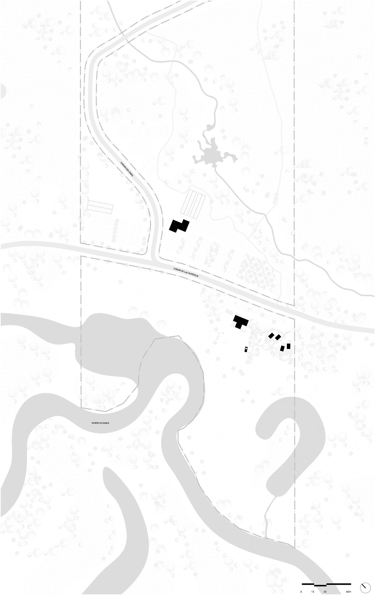 Four A-framed cabins by Atelier L'Abri captures the wild beauty of Canadian region for campers