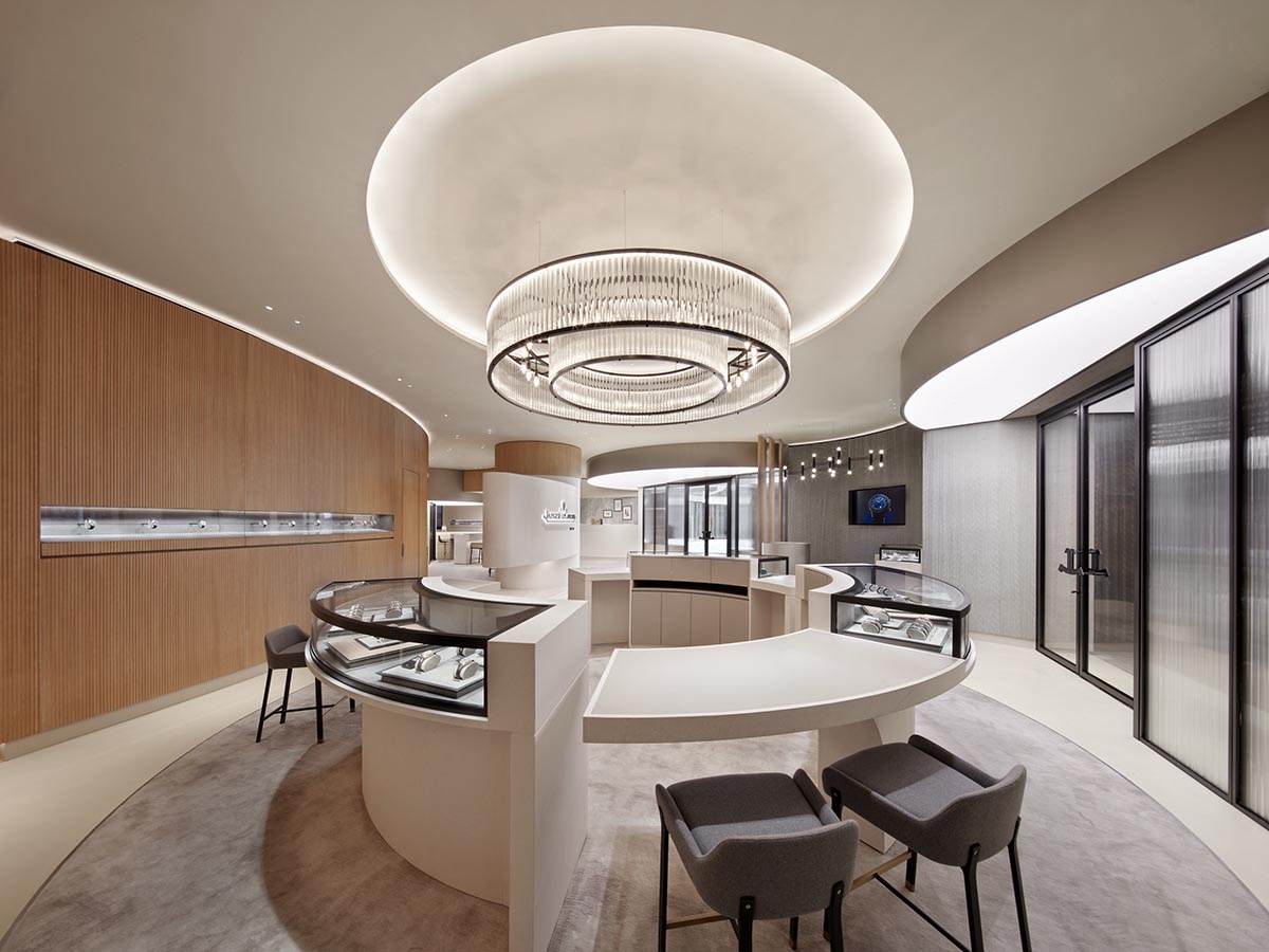 Watchmaker brand Jaeger-LeCoultre's flagship store features shimmering façade by Snøhetta