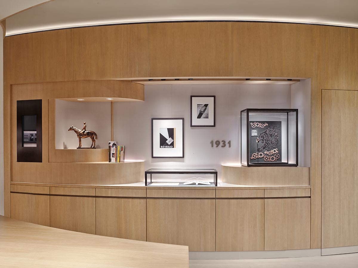 Watchmaker brand Jaeger-LeCoultre's flagship store features shimmering ...