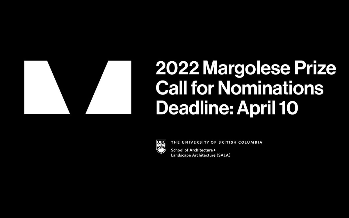 Call for nominations to 2022 Margolese Design for Living Prize