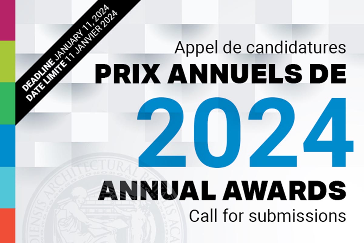 The Royal Architectural Institute of Canada: Call for Submissions opens for 2024 Annual Awards
