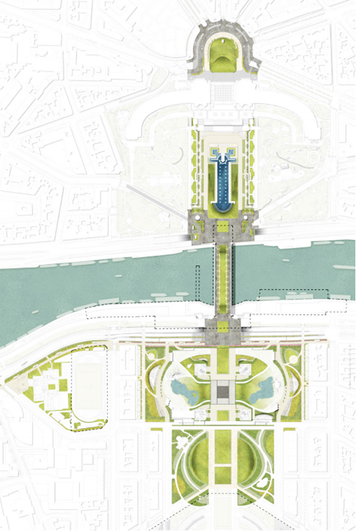 Gustafson Porter + Bowman wins Paris' Site Tour Eiffel Competition