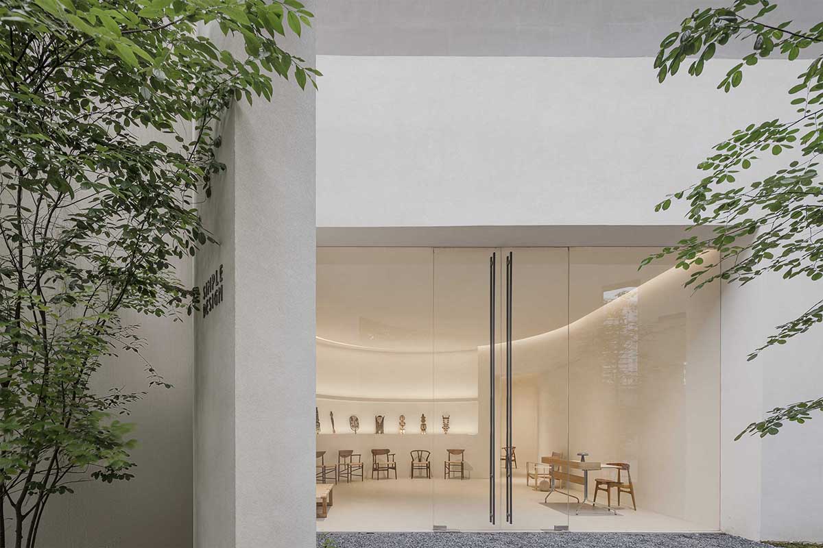 HAS design and research built a museum featuring curved walls resembling landscape caves 