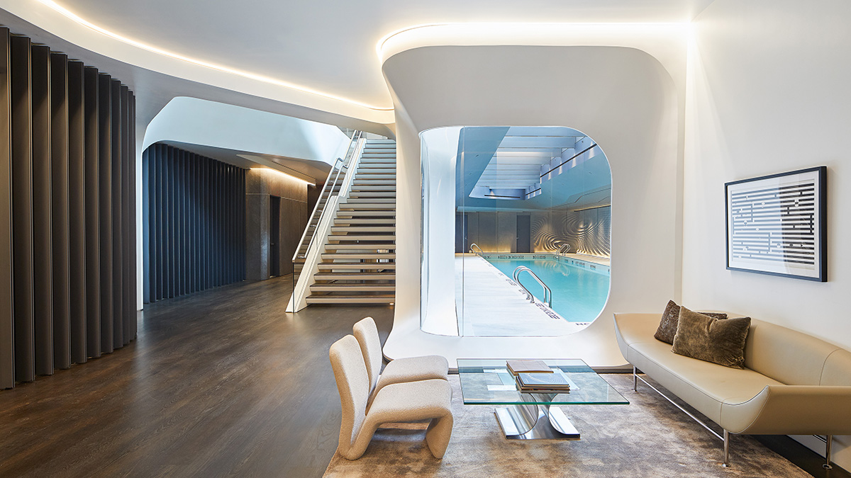 Zaha Hadid Architects' first New York project 520 West 28th photographed by Hufton+Crow