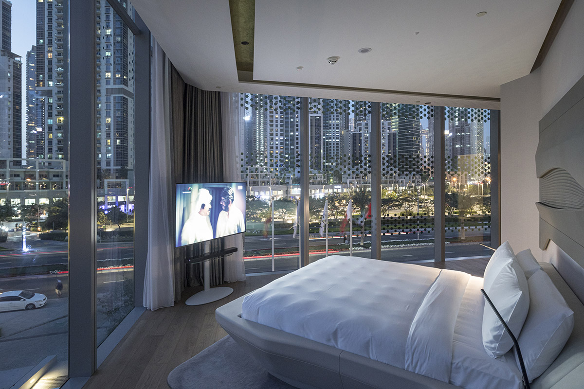 Zaha Hadid Architects' Opus Hotel in Dubai recaptured in photographs by Laurian Ghinitoiu