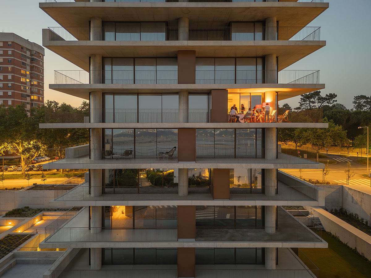 Miramar Tower embraces verticality and individuality in coastal living in Portugal