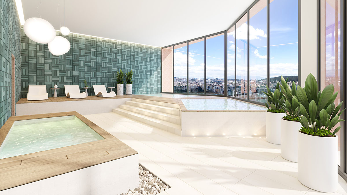 BIG designs earthy-colored and rounded tower in Ecuador