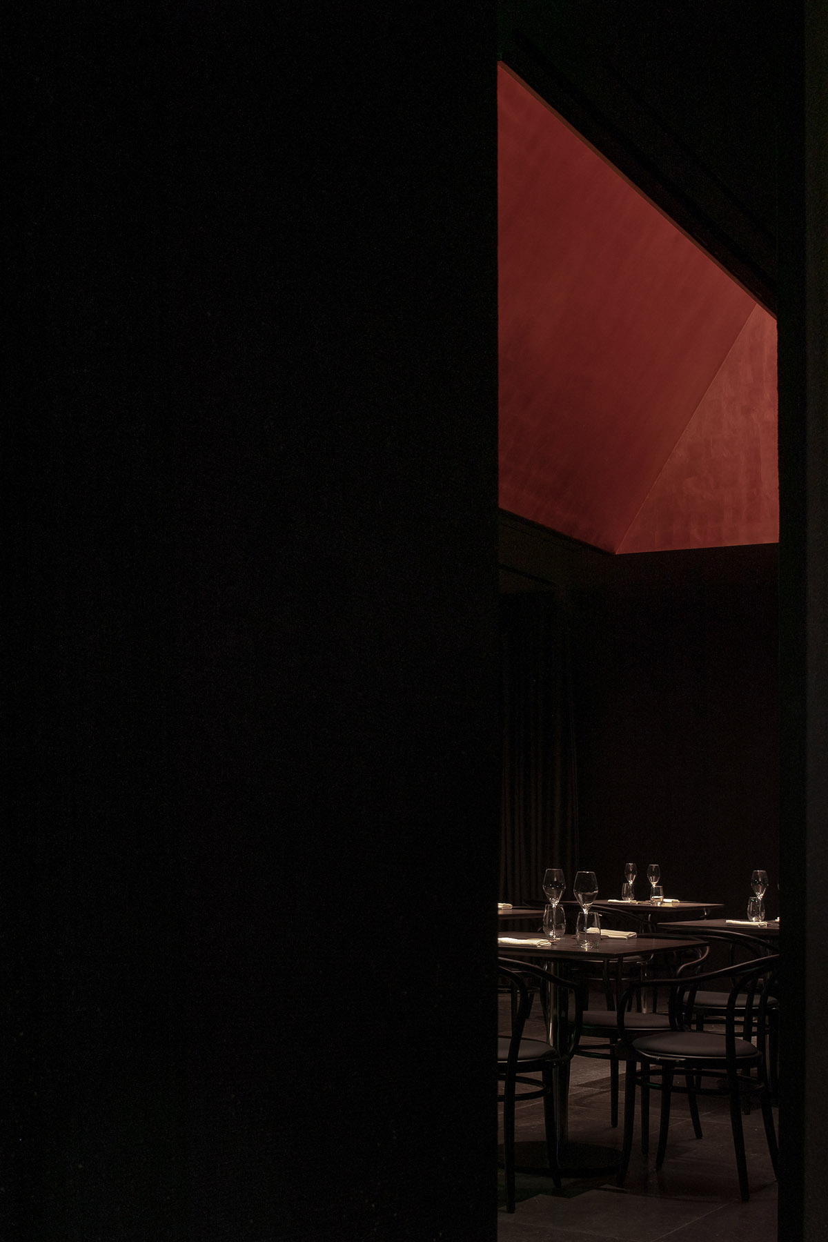 Various Associates built farm-to-table restaurant with dark brown colors in Shenzhen