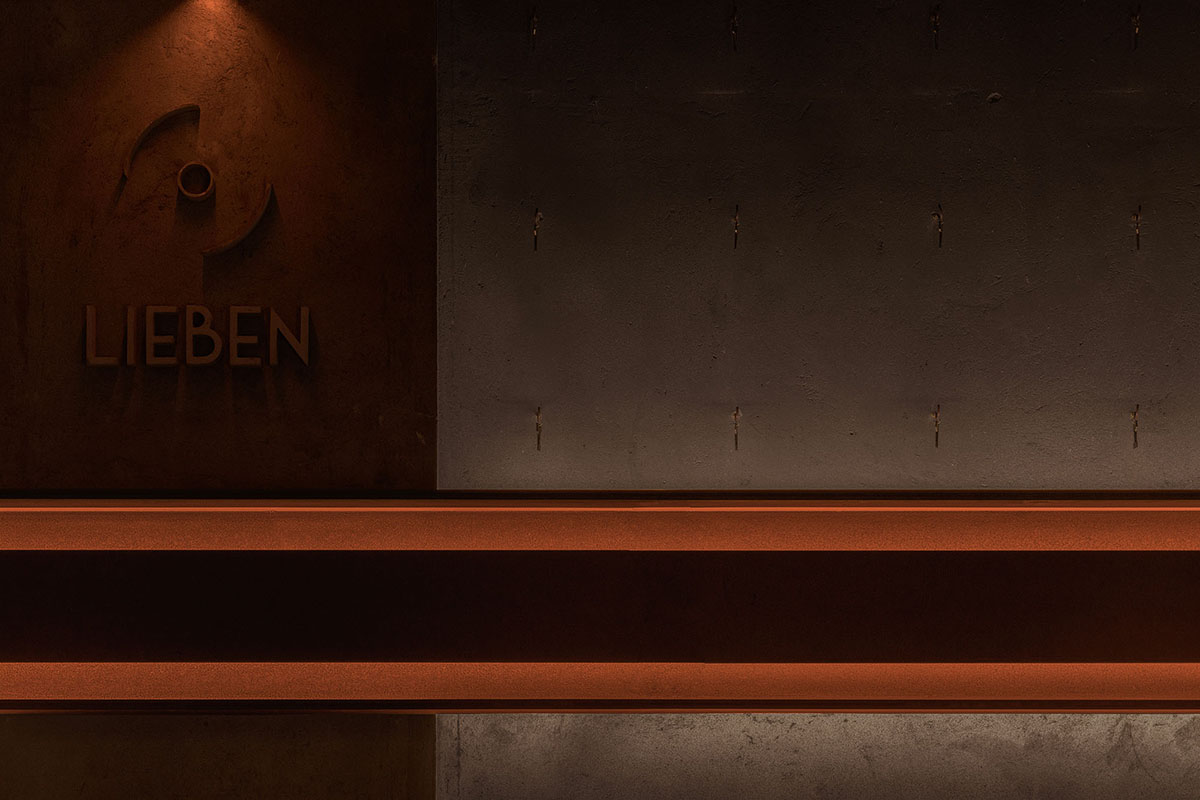All Design Studio uses bold elements and soft lighting to create Lieben Bar in Shanghai