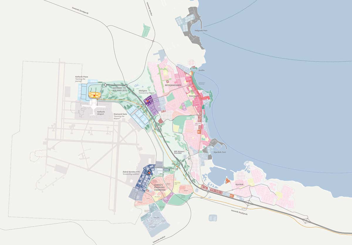 KCAP reveals plans for Keflavík Airport Area Strategic Masterplan in Iceland