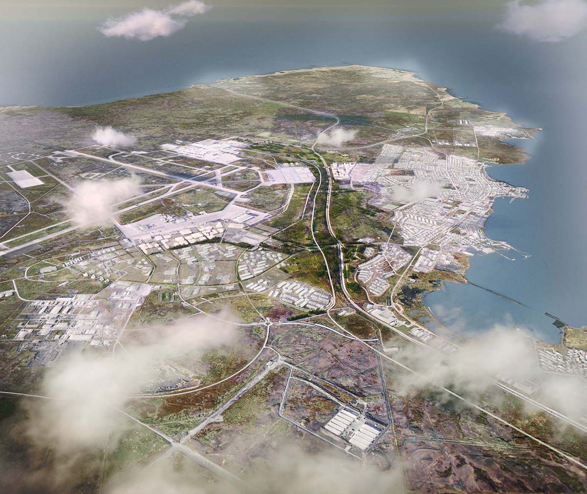 KCAP reveals plans for Keflavík Airport Area Strategic Masterplan in Iceland