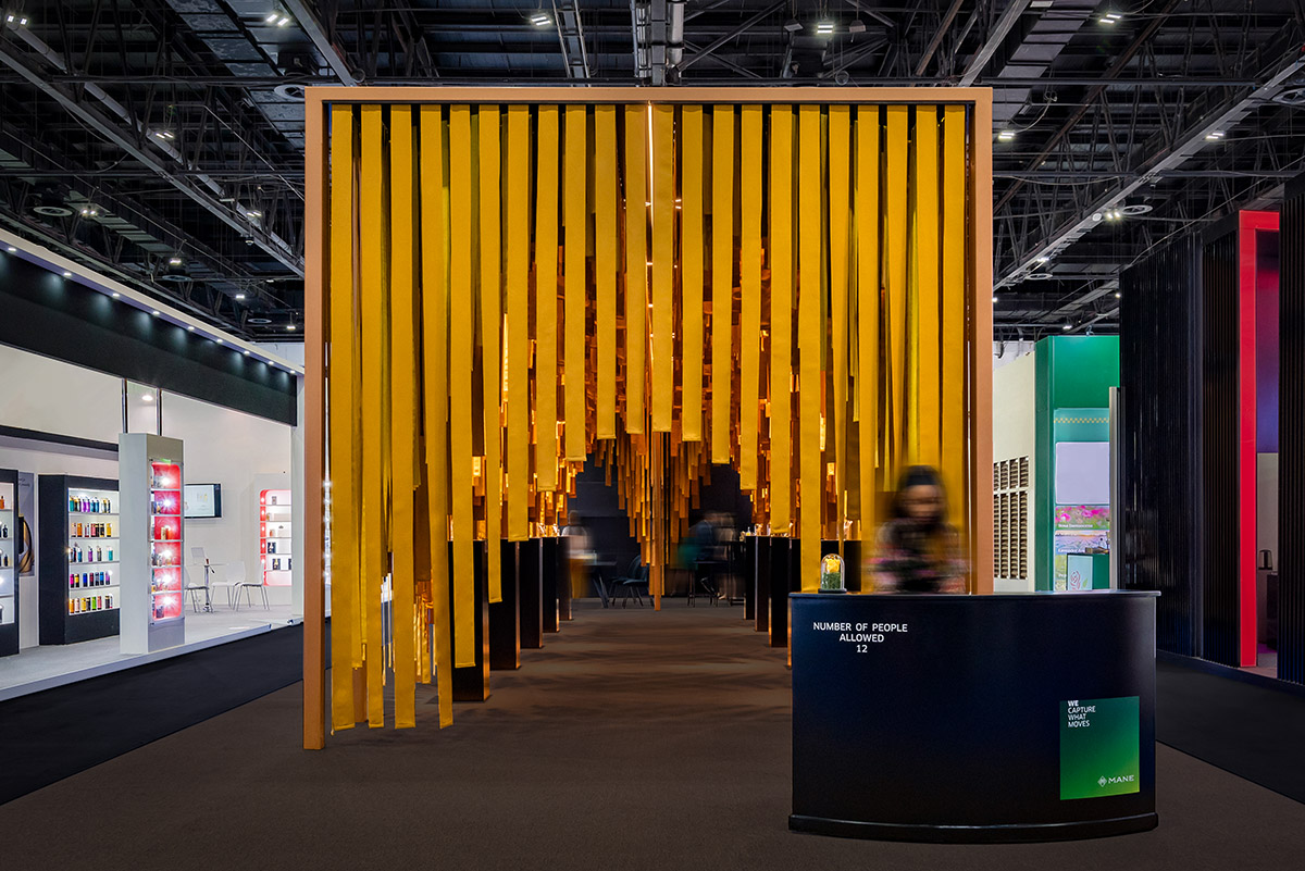 MEAN* reveals cathedral-like pavilion with lightweight fabric strips at Dubai's World Trade Center