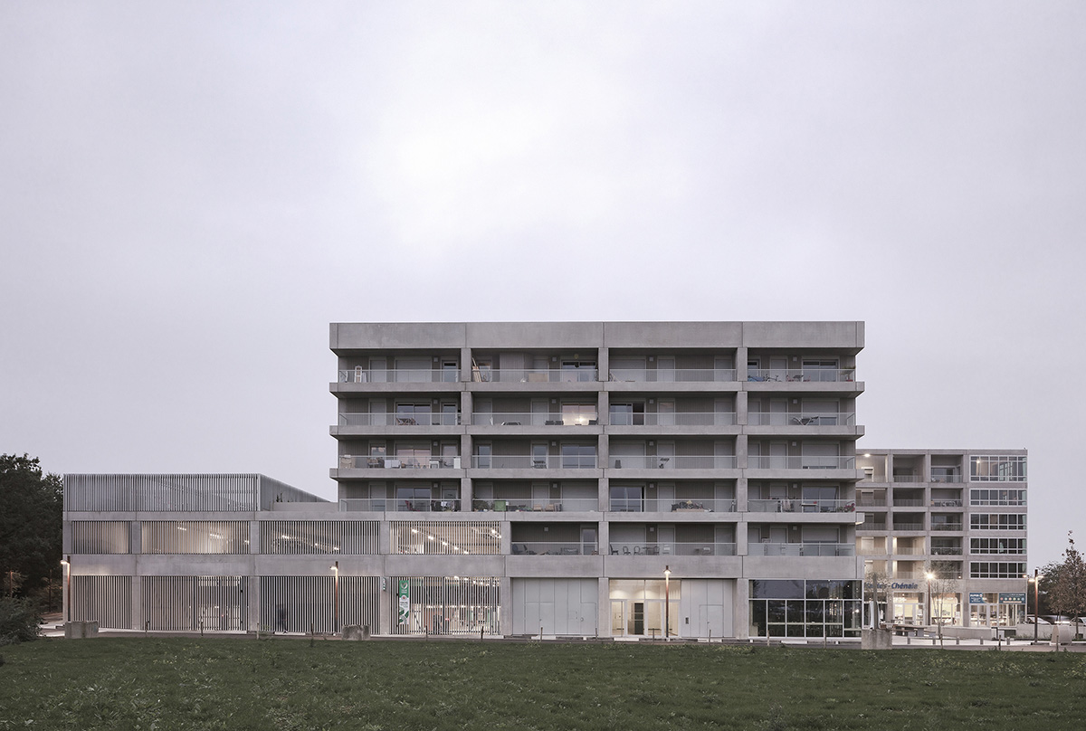 KAAN Architecten completes a compact mixed-use building with a domestic vibe in Nantes, France