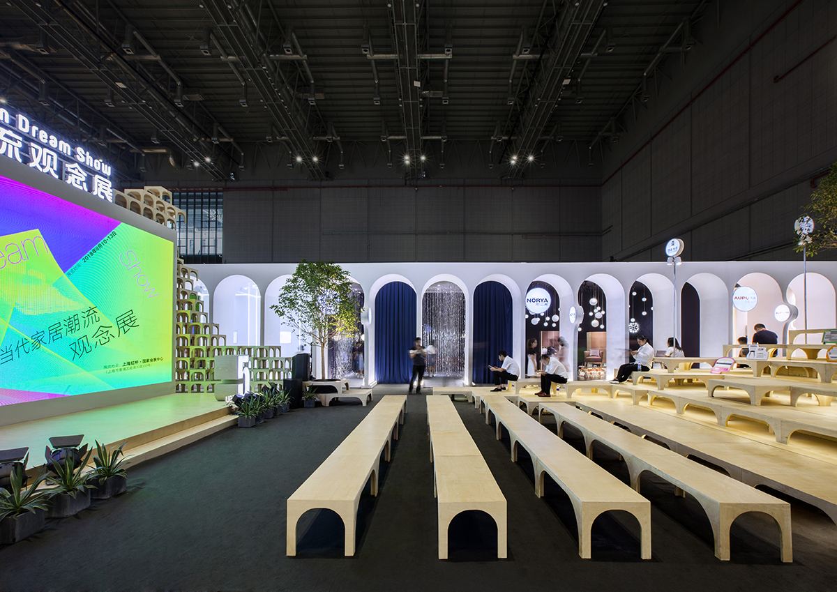 TOWOdesign completes exhibition space composed of different combinations of furnitures