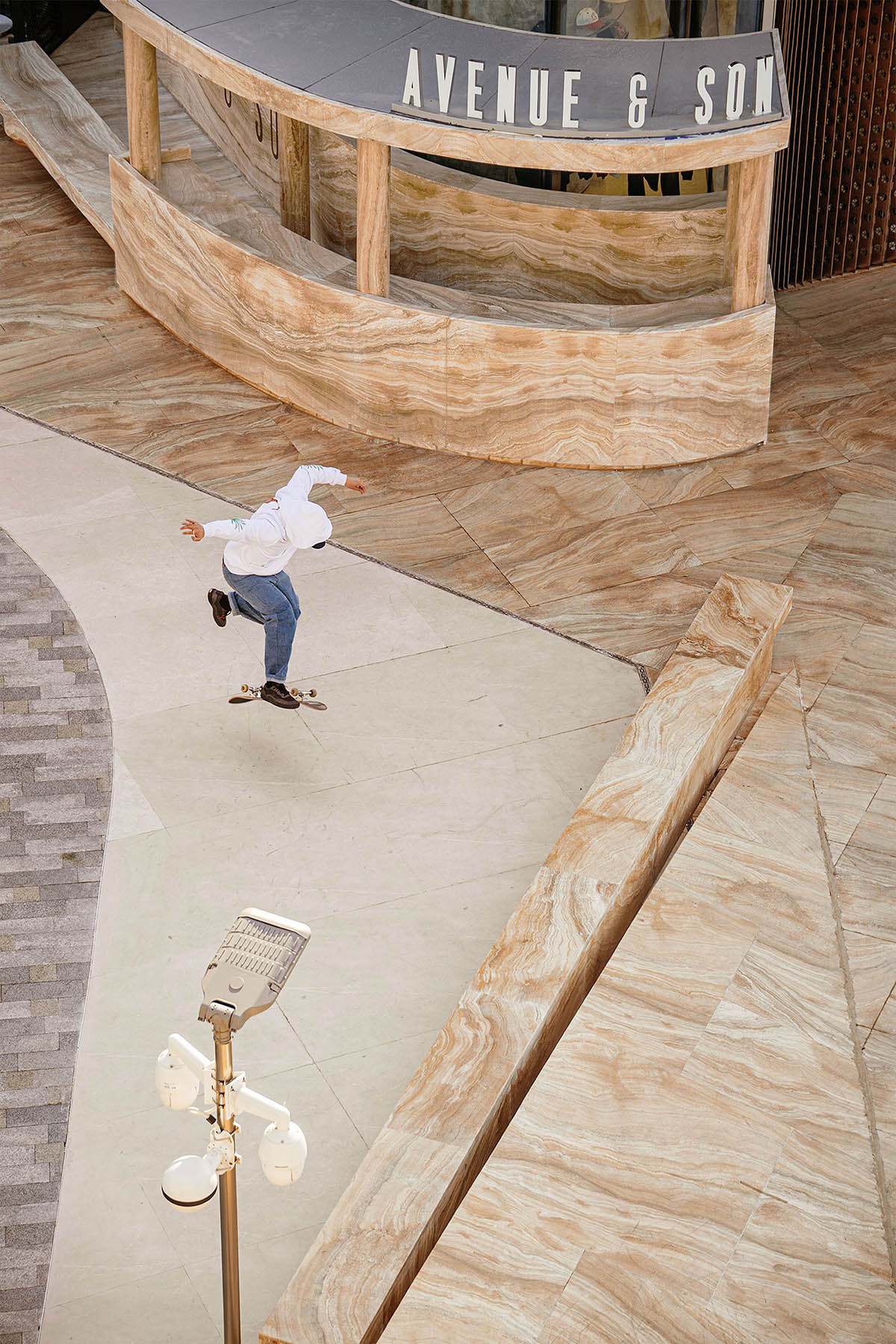 Various Associates completes flagship store for skateboard brand in Shanghai 