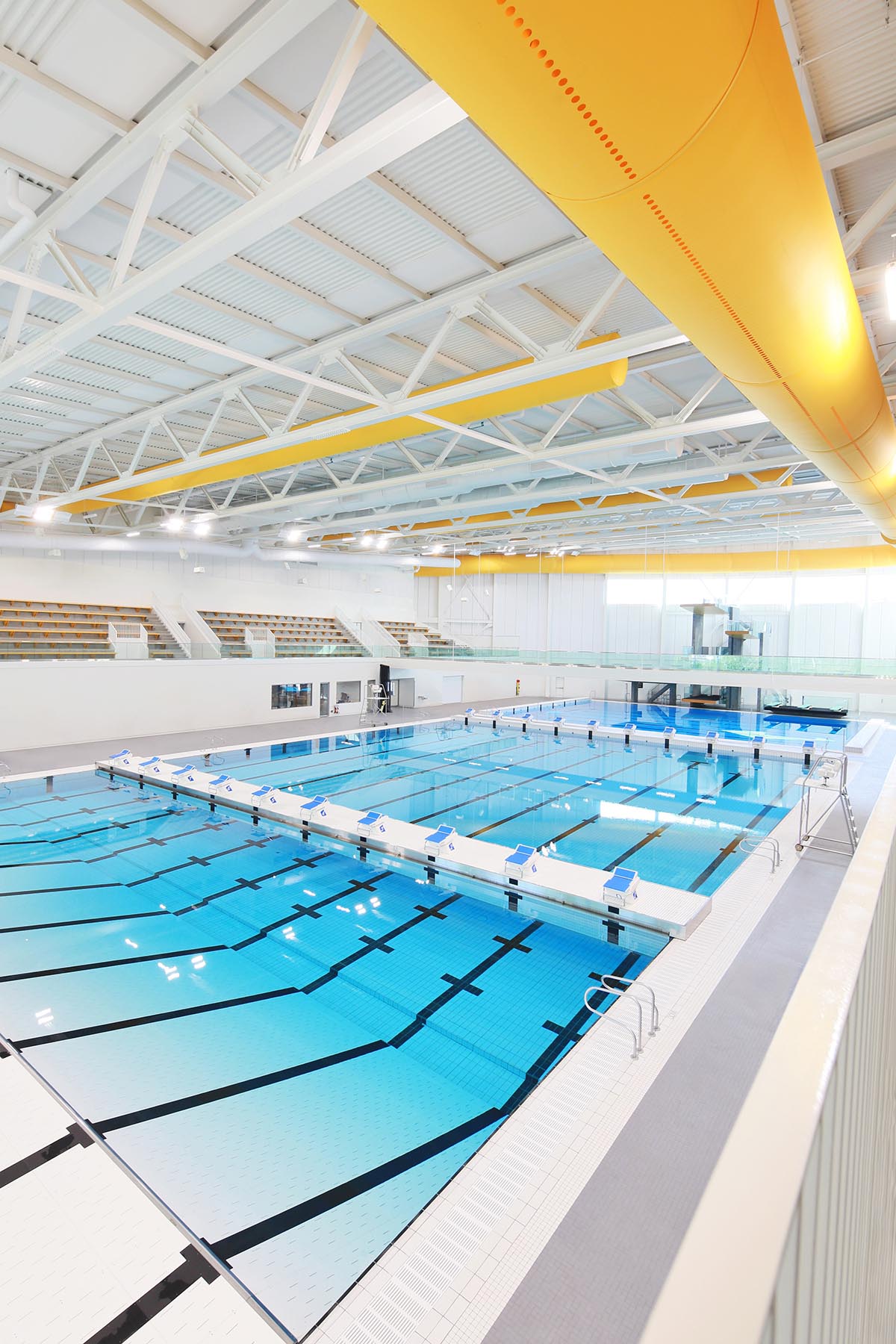 Sid Lee Architecture completes cylindrical aquatic complex in Laval, Canada