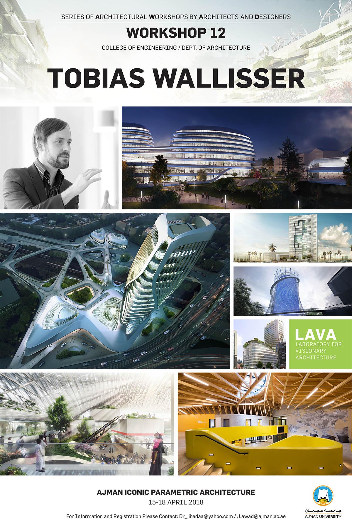 Tobias Wallisser to lead architectural workshop at Ajman University between 15-18 April 2018