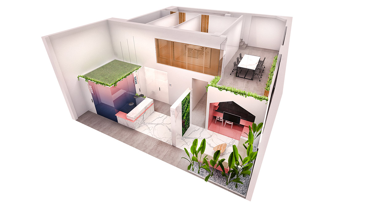 Pablo Muñoz Payá Arquitectos completes Comisura Dental Surgery with bright and colorful interiors