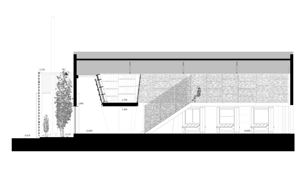 Atelier Alter converts old storage space into a stone archive using thousands of 10cm stone cubes