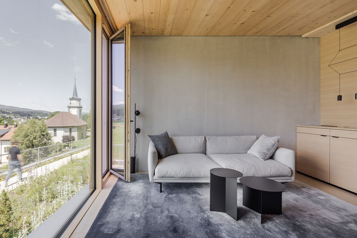 BIG reveals hotel with zigzagging slabs for watchmaker brand Audemars Piguet in Le Brassus