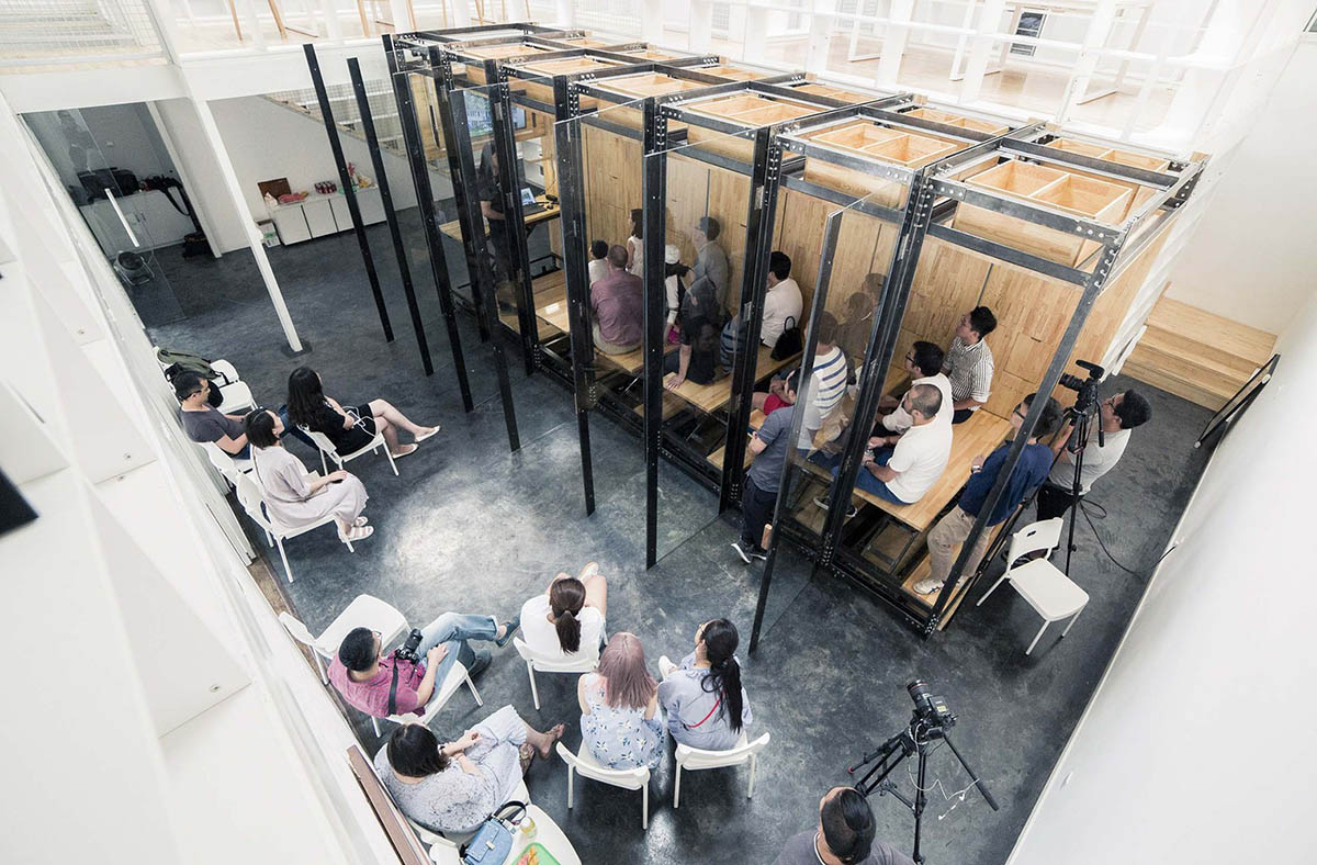 LUO studio designed one module that can adapt to various office spaces in Beijing