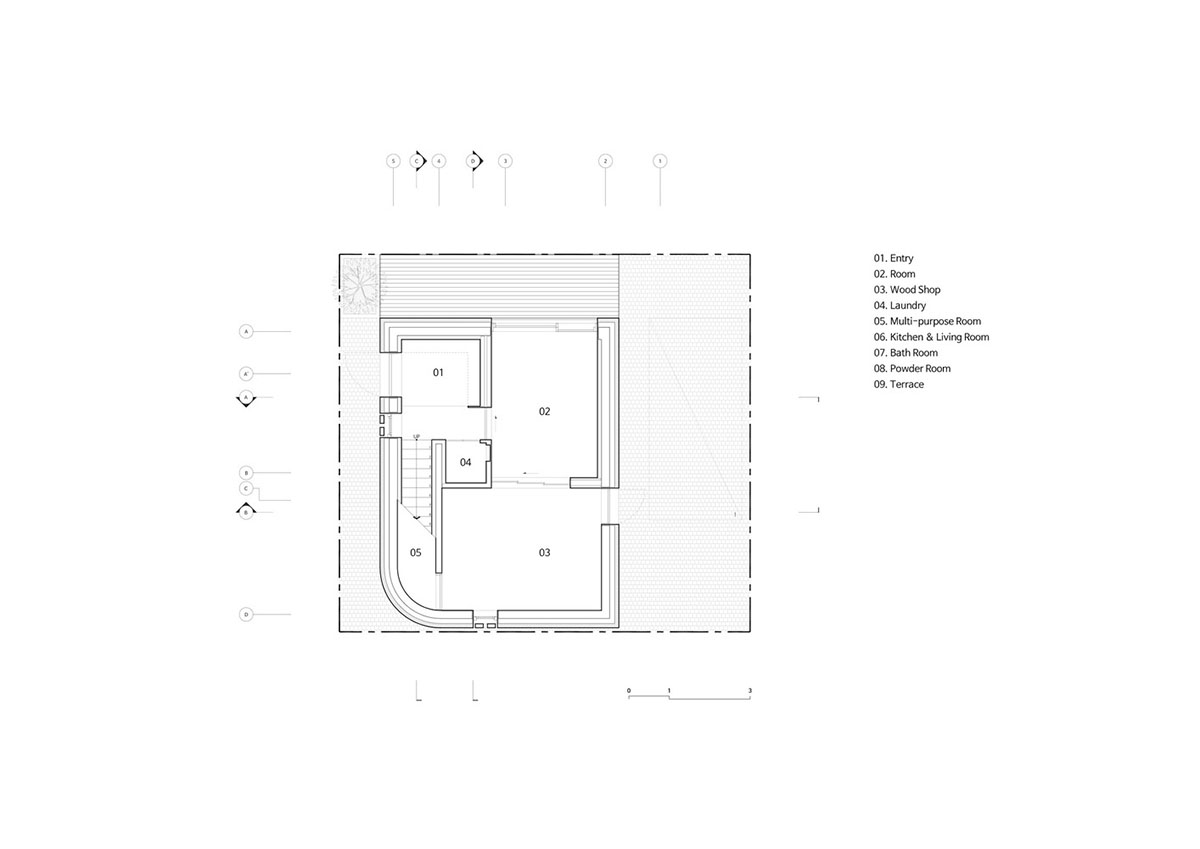 stpmj's New Five-Story House Adapts To A Narrow Plot With
