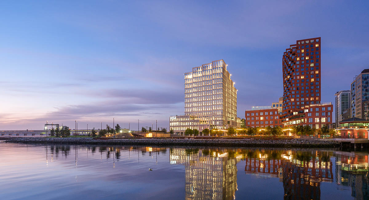 Basalt rock formations in California inform a new support center by Henning Larsen