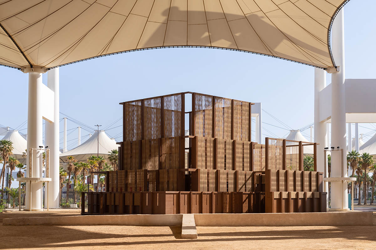 OMA creates scenography with monumental archetypal elements for the Islamic Arts Biennale