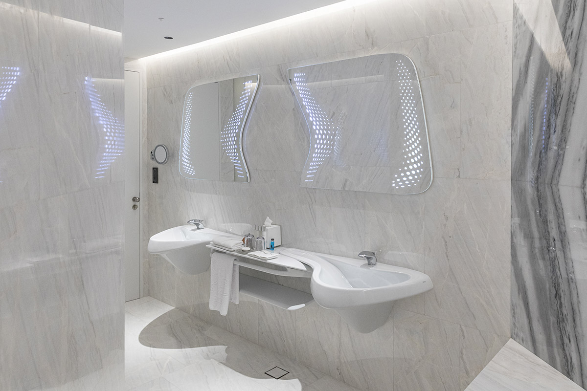 Zaha Hadid Architects' Opus Hotel in Dubai recaptured in photographs by Laurian Ghinitoiu