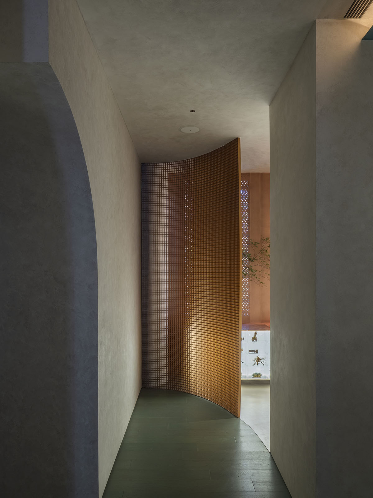 Waterfrom Design's Aqua Health Clinic features blue-toned various volumes as performative objects