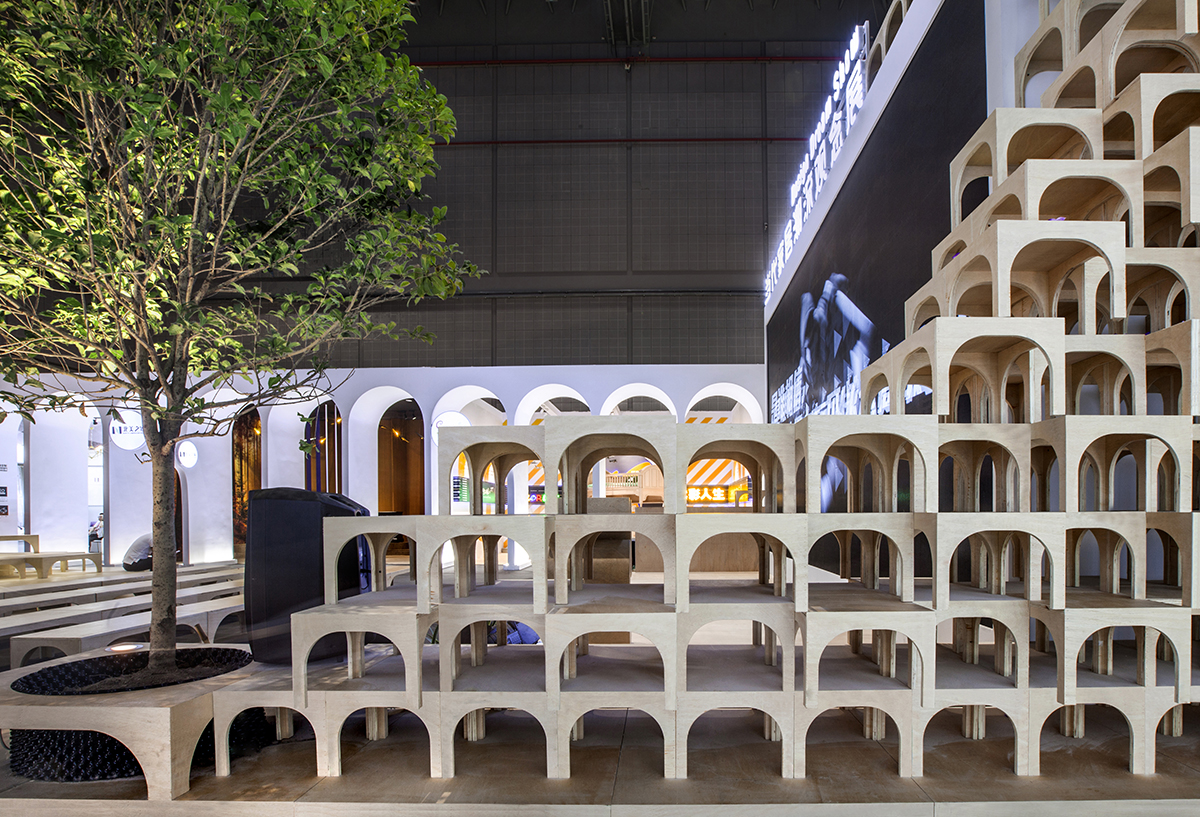 TOWOdesign completes exhibition space composed of different combinations of furnitures