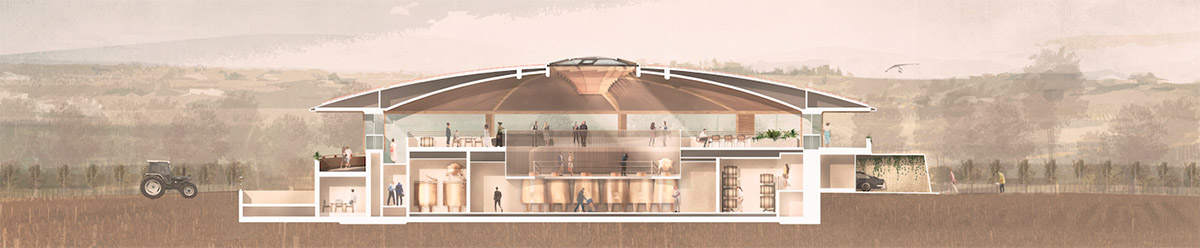 Foster + Partners completes circular Le Dôme winery in the rolling hills of Bordeaux