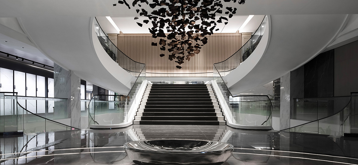 Foshan Topway Design completes interiors for Huiya Ceramics Headquarters and Exhibition Hall