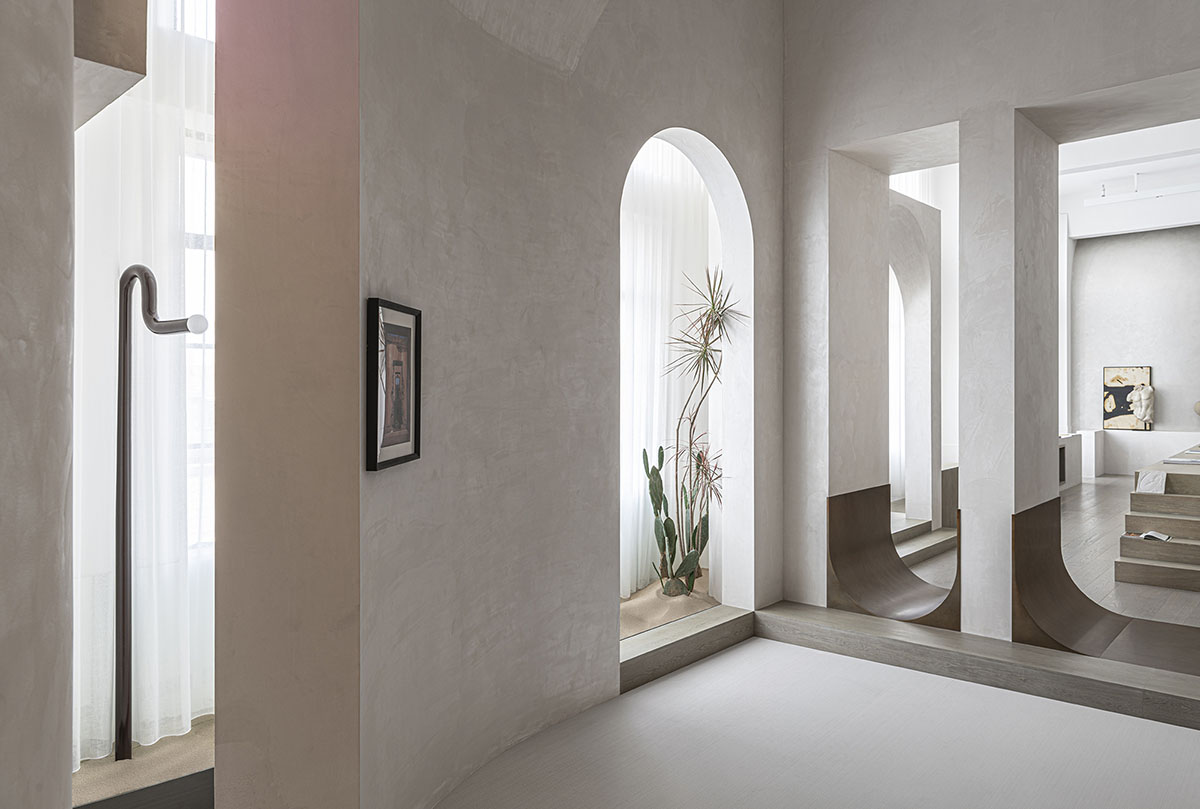 EVD designs its office that features classical aesthetics with arched elements in Shanghai
