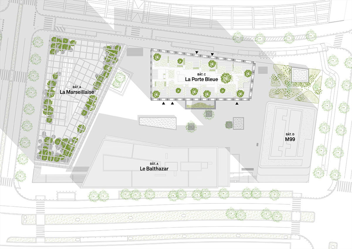 PietriArchitectes wraps residential tower with white concrete vaults referencing to the Mediterranean