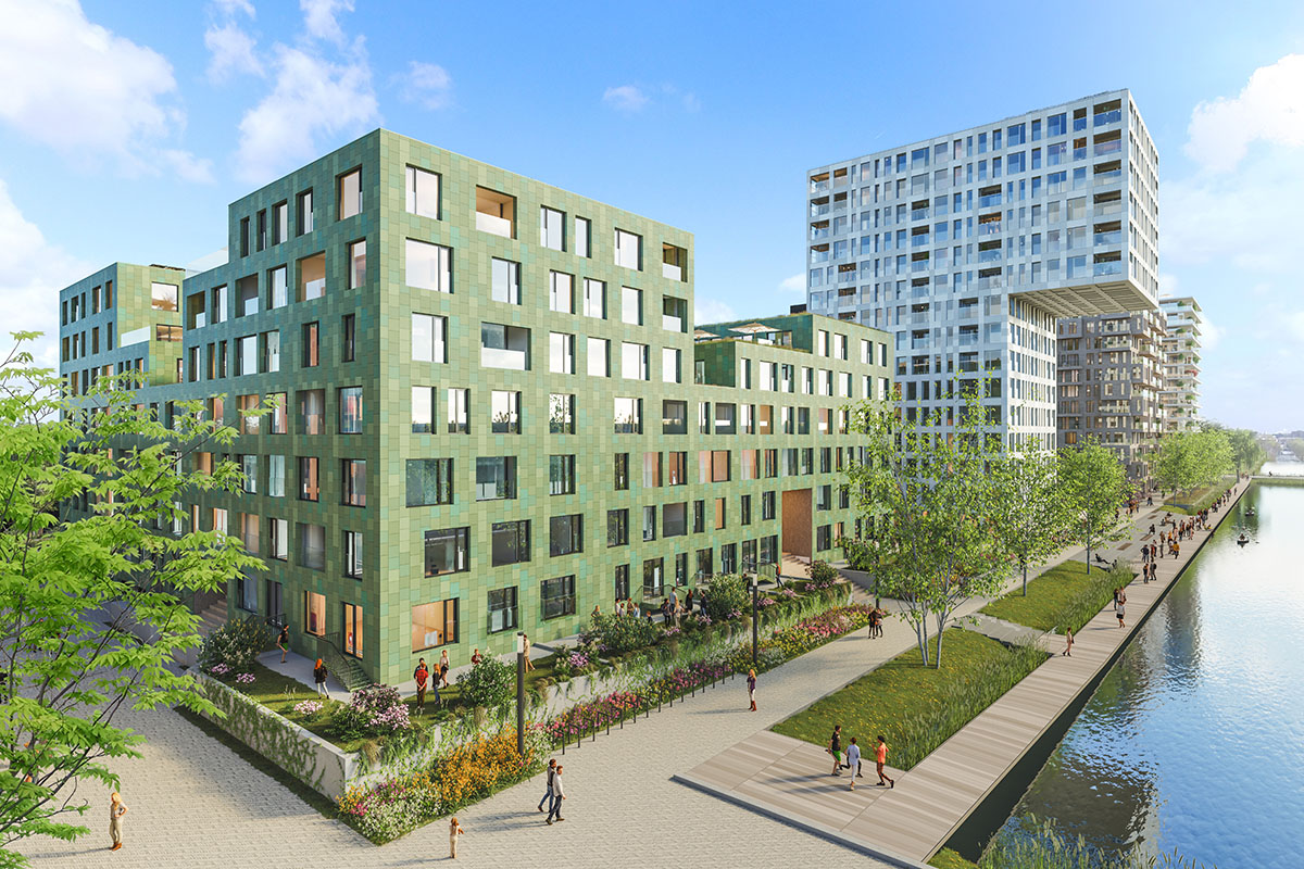 MVRDV's new masterplan transforms existing Amsterdam Office Complex into a greener environment