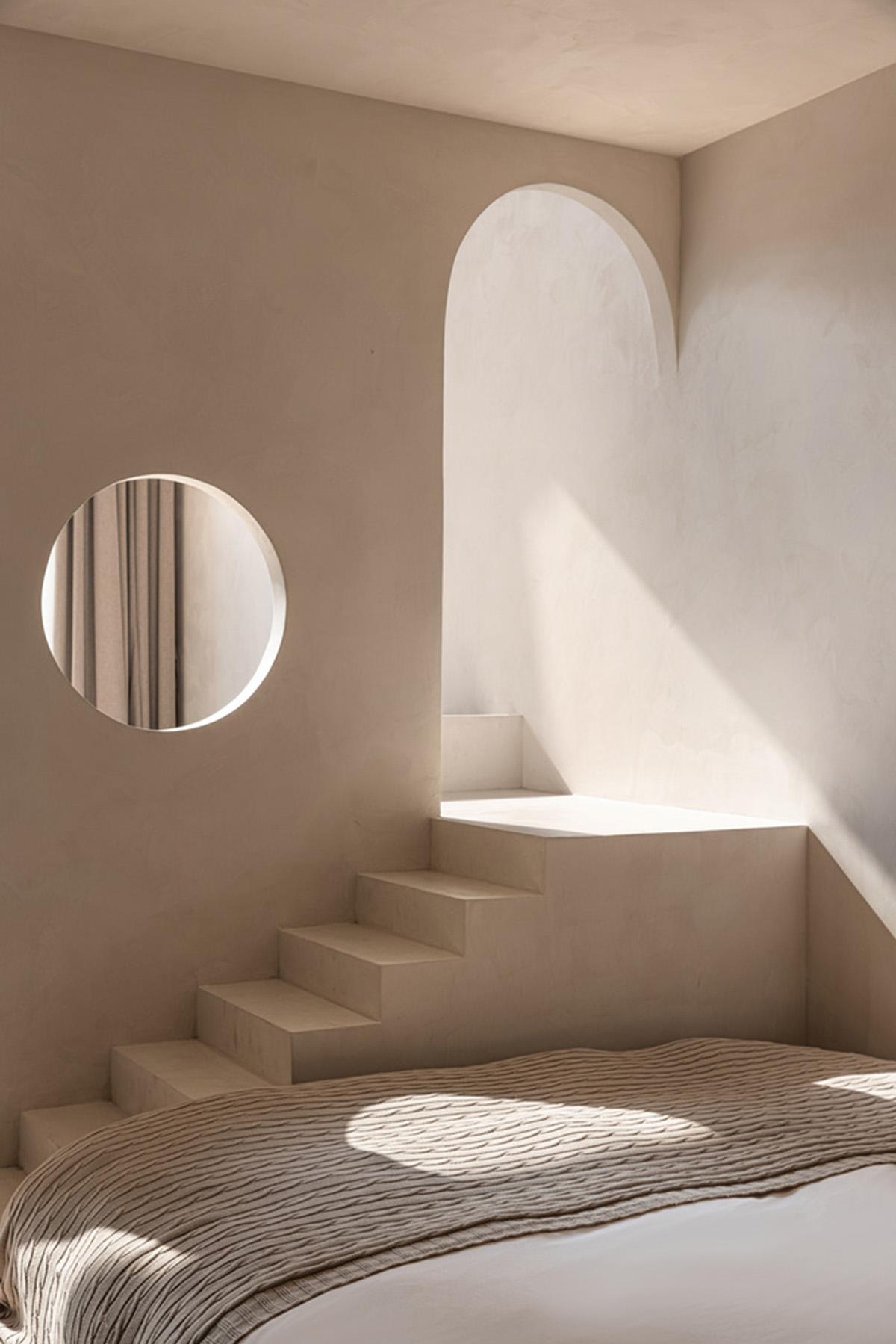 Oblique and hollow walls form this sculpted hotel by AT DESIGN in Southeast of Xiamen