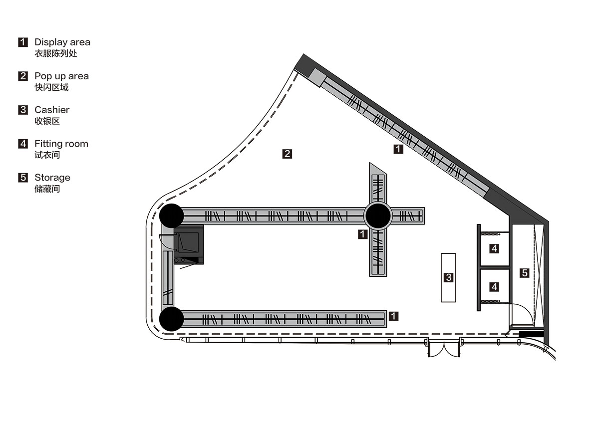 Boutique fashion store by Various Associates is inspired by remaining ancient temples in deserts