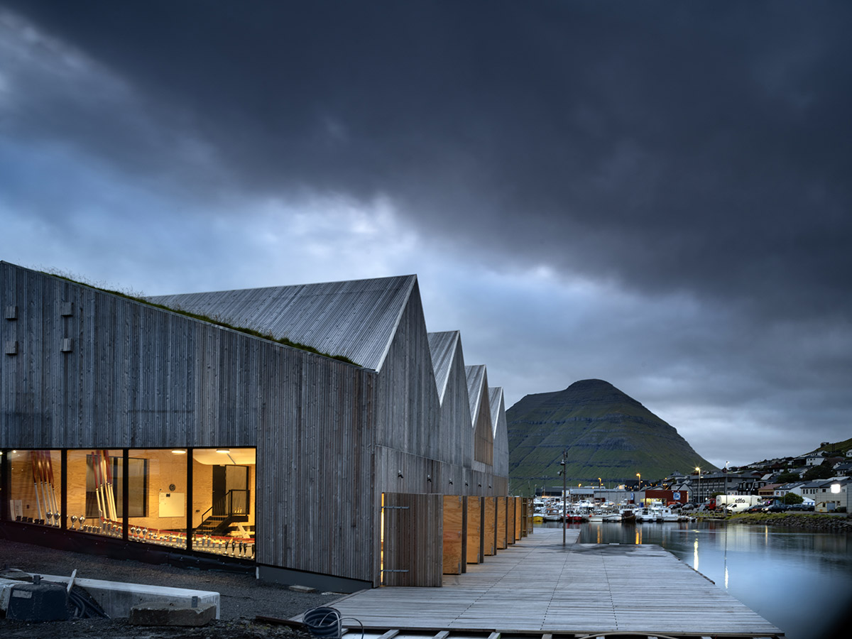 Klaksvik Row Club by Henning Larsen pays homage to Faroe Islands' traditional architecture