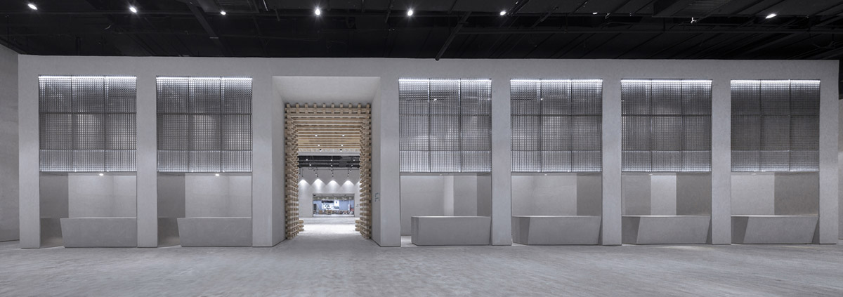 BANDe Architects combines greyscale interior with gridded wooden structures for GreenMonster Lab