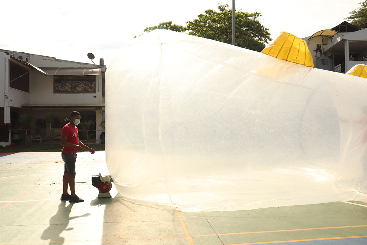 Corhuila University students in Colombia installed Artificial Topographies developed with 3D modeling