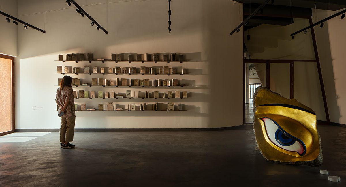 sP+a completes India's new arts centre, Hampi Art Labs, with sinuous concrete volume