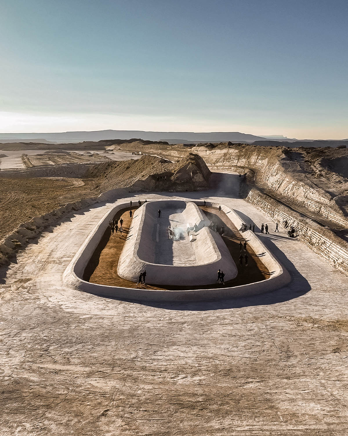 Adidas EQT and PlayLab create a sculpted running track in the New Mexico desert
