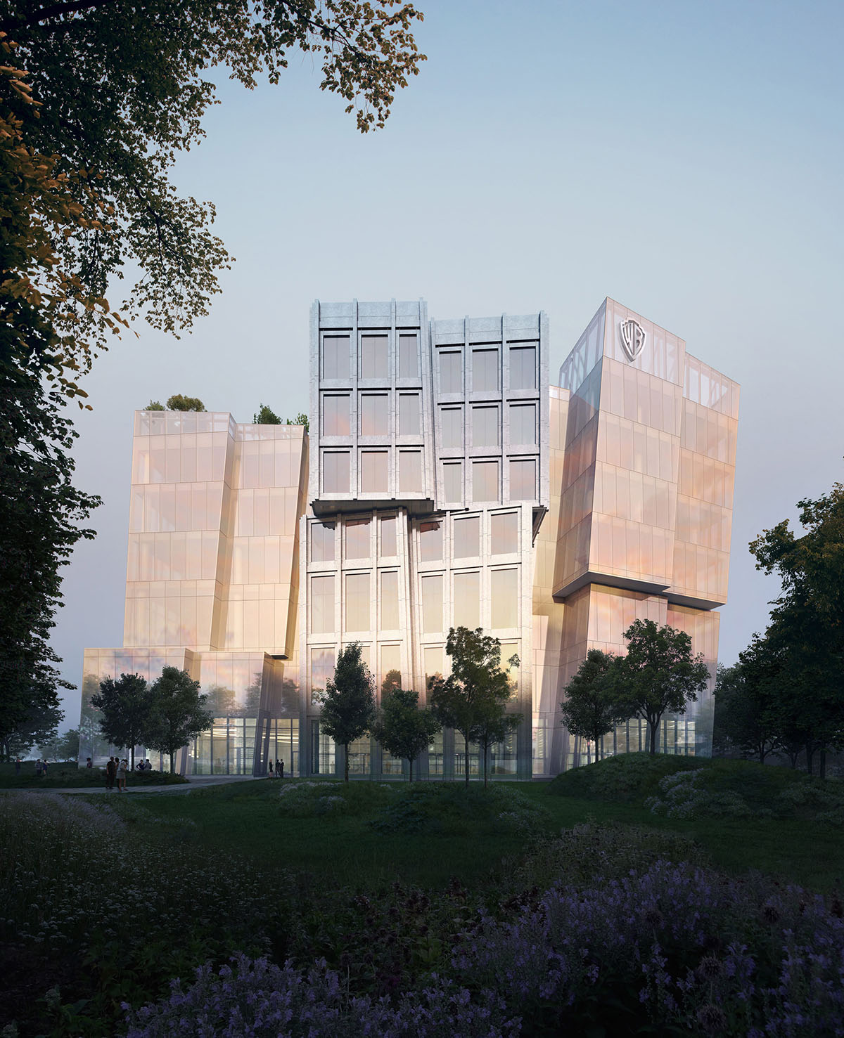 Construction work begins on Frank Gehry's Floating Iceberg-Like Office Complex for Warner Bros