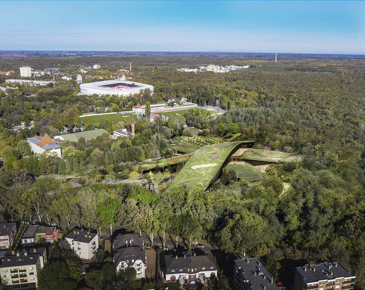 BIG wraps Hungarian Natural History Museum with overlapping landscaped ribbons