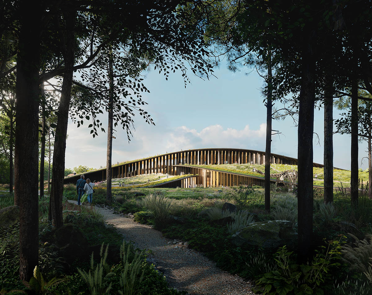 BIG wraps Hungarian Natural History Museum with overlapping landscaped ribbons