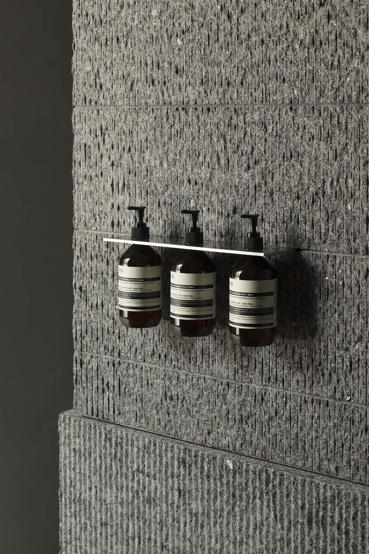 Snøhetta's new interior space for Aesop in Sydney refers to monolithic scale of a stone quarry