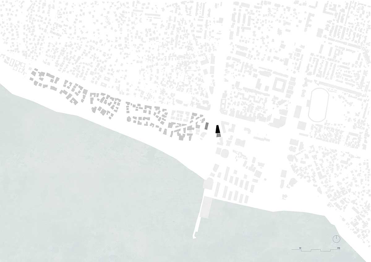 Oppenheim Architecture designs a residential tower featuring a warm-hued facade in Albania