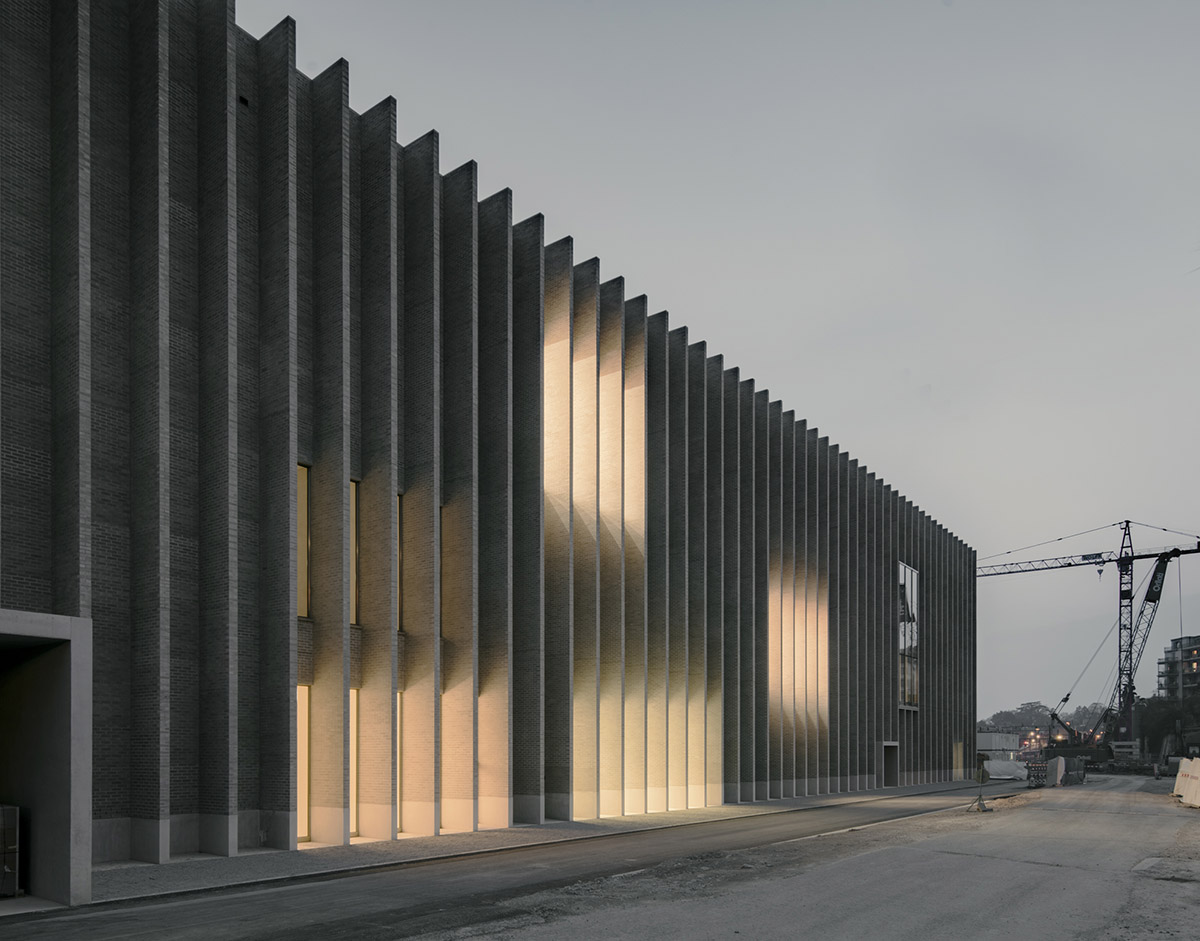 Sharp lines and introverted façade form Musée cantonal des Beaux-Arts de Lausanne by Barozzi Veiga
