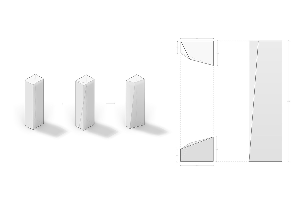 HAS design and research reinterprets stone forest with fragment columns inside furniture museum